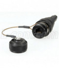 Category 6, RJ45 In-line Receptacle, Anodized finish with Dust Cap
