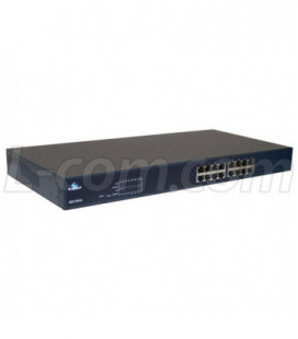 EtherWAN Commercial Ethernet Switch 16-10/100TX PoE Ports