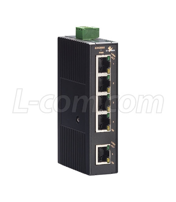 EtherWAN Industrial Ethernet Switch 5-10/100TX Ports