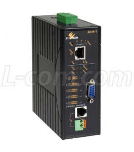 Managed Ethernet Extender, 1 pair copper wire, 12-32VDC, -40 to +75C