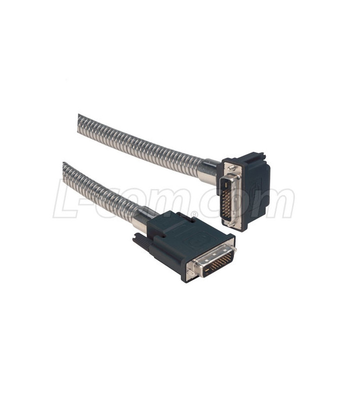 Double Shielded Cat5e Outdoor High Flex PoE Industrial Ethernet Cable,  RJ45, BLK, 5.0ft
