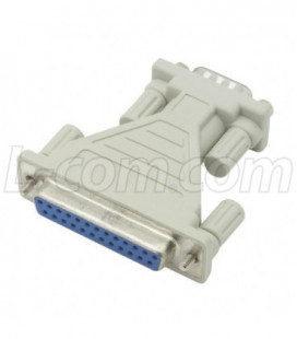 Molded AT Adapter, High Profile, DB25 Female / DB9 Male