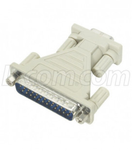 Molded AT Adapter, High Profile, DB25 Male / DB9 Female