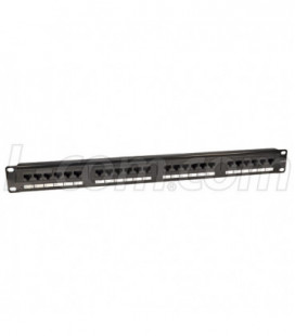 100Base-T, CAT5 Telco Patch Panel, 24 Ports