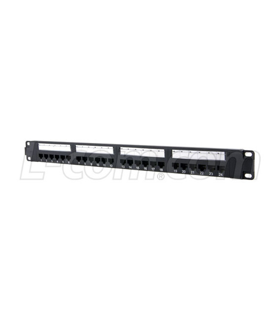 Category 6 PoE+ Patch Panel with Cable Management