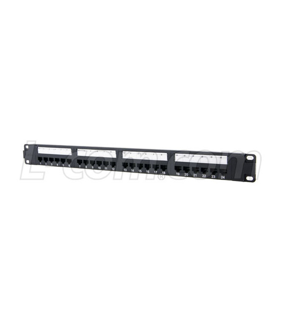 Category 5e PoE+ Patch Panel with Cable Management