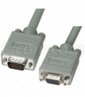 Premium SVGA Extension Cable, HD15 Male / Female, Gray 3.0 ft