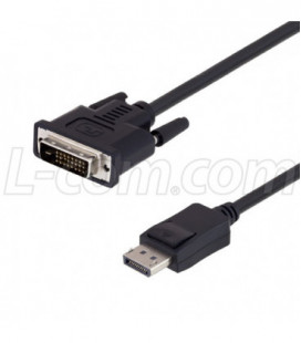 DVI (M) to DisplayPort (M) LSZH cable length 15ft