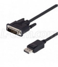 DVI (M) to DisplayPort (M) LSZH cable length 1ft