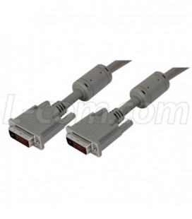 Premium DVI-D Dual Link DVI Cable Male / Male w/ Ferrites, 3.0 ft