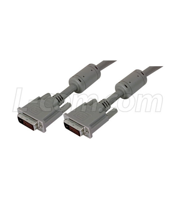 Premium DVI-D Dual Link DVI Cable Male / Male w/ Ferrites, 15.0 ft