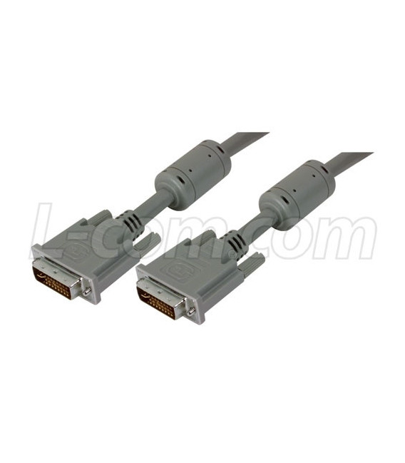 Premium DVI-I Dual Link DVI Cable Male / Male w/ Ferrites, 10.0ft