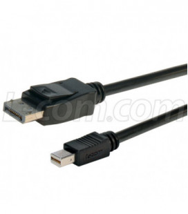 DisplayPort to Mini DisplayPort Male/Male Cable Assembly 3m