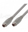 Molded Cable, Mini DIN 8 Male / Male, 25.0 ft