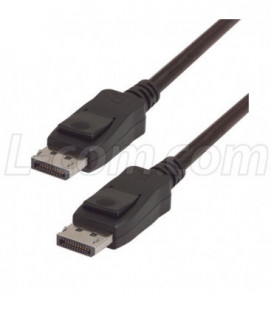 LSZH DisplayPort Cable Male-Male, Black - 0.5m