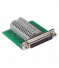 DB25 Female Connector for Field Termination with Screwless Terminal Block