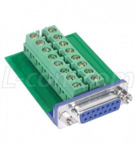 DB15 Female Connector for Field Termination