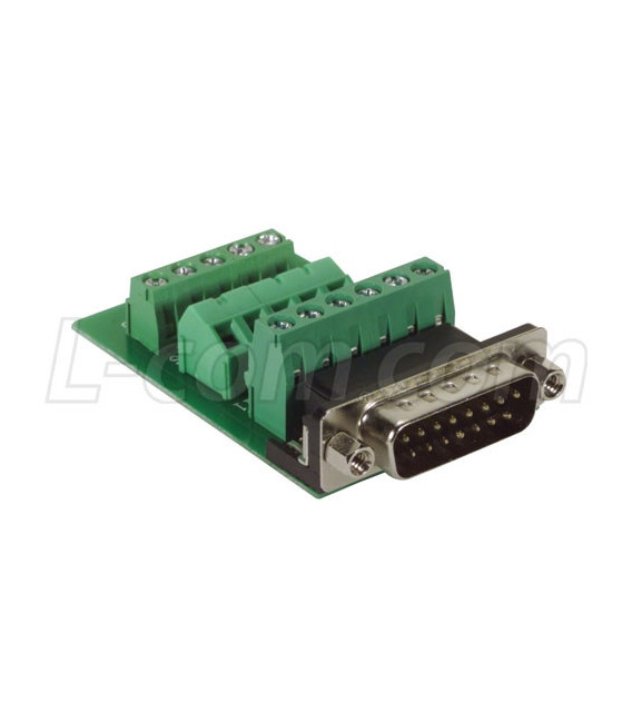 DB15 Male Connector for Field Termination