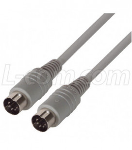 Molded Cable, DIN 5 Male / Male, 10.0 ft