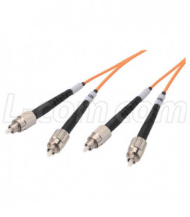 OM2 50/125 Multimode, LSZH Fiber Cable, Dual FC / Dual FC, 4.0m