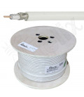 Cable coaxial Blanco 50 ohms baja perdida AX-240FR, x metro