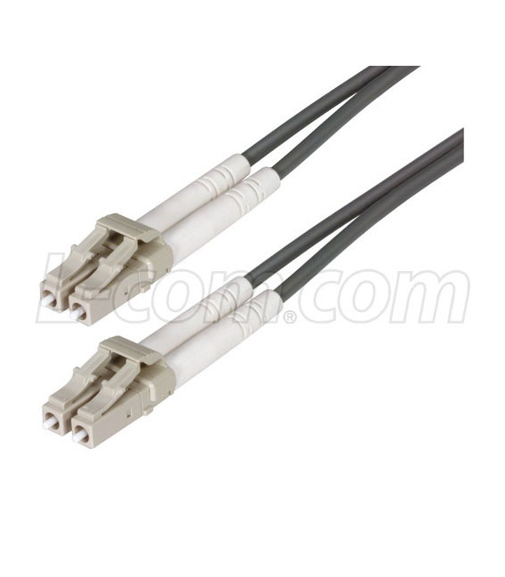 OM1 62.5/125, Multimode Low Smoke Zero Halogen, Clipped Fiber Cable Dual LC / Dual LC, 3.0m