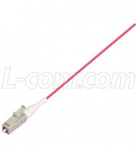 OM1 62.5/125 900um Fiber Pigtail LC, Red 1.0m