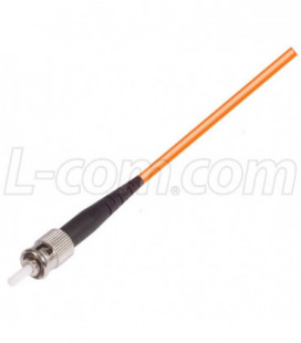 OM1 62.5/125 3mm Fiber Pigtail ST, Orange 1.0m