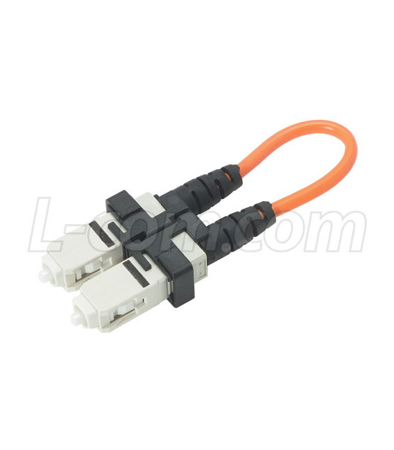 Fiber Loopback with SC Connectors, 50/125