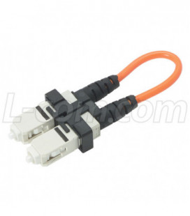 Fiber Loopback with SC Connectors, 50/125