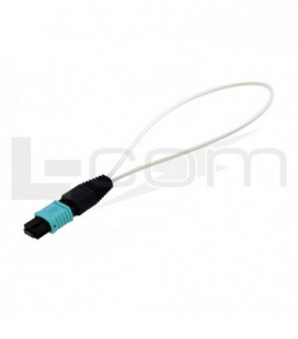 Fiber Loopback MPO Connector without Pins, 50/125 OM3 QSFP