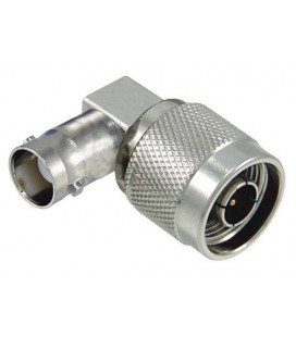 Coaxial Adapter, BNC Female / N-Male Right Angle