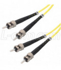 OM1 62.5/125, Multimode Fiber Cable, Dual ST / Dual ST, Yellow 4.0m