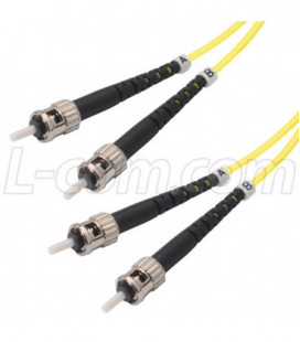 OM1 62.5/125, Multimode Fiber Cable, Dual ST / Dual ST, Yellow 2.0m