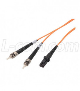 OM2 50/125, Multimode Fiber Cable, Dual ST / MT-RJ, 3.0m