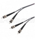 OM1 62.5/125, Multimode Fiber Cable, Dual ST / Dual ST, 25.0m