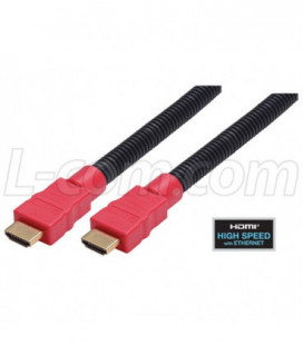 Plastic Armored HDMI® Cable with Ethernet, Male/Male 1.0M