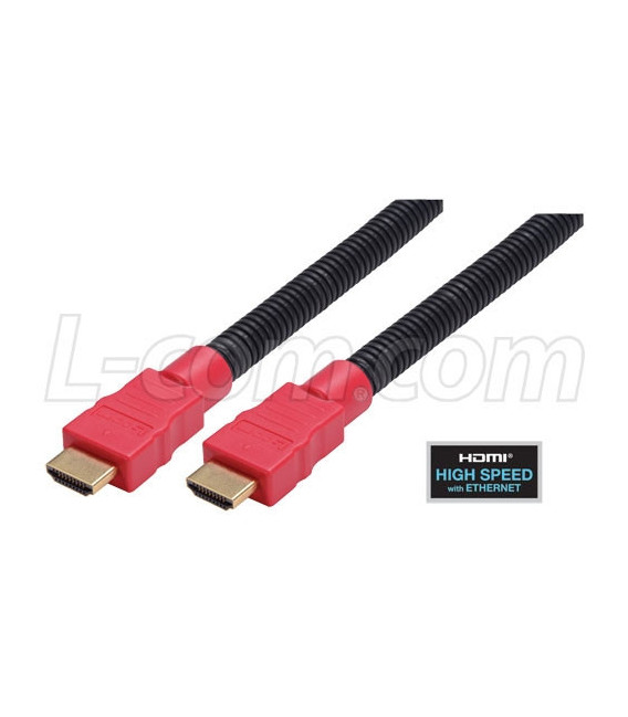 Plastic Armored HDMI® Cable with Ethernet, Male/Male 0.5M