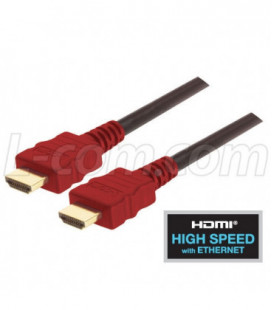 Premium High Speed HDMI® Cable with Ethernet, Male/ Male 0.5 M