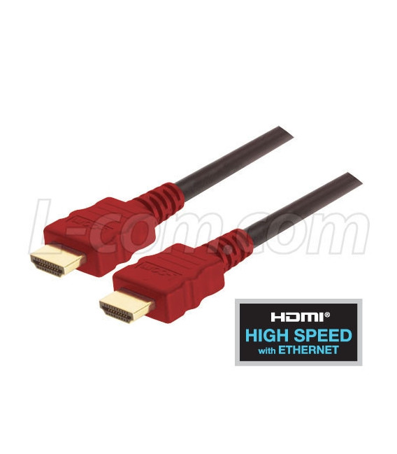 Premium High Speed HDMI® Cable with Ethernet, Male/ Male 1.0 M