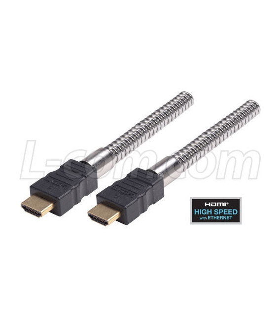 Metal Armored HDMI® Cable with Ethernet, Male/Male 4.0M