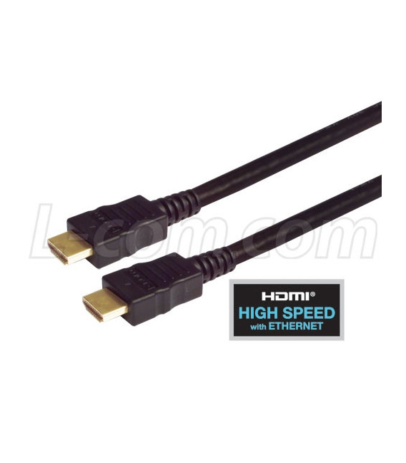 High Speed HDMI® Cable with Ethernet, Male/ Male LSZH 0.5 M