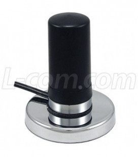 2.4 GHz 3 dBi Black Omni Antenna w/ Magnetic Mount - SMA Male Connector
