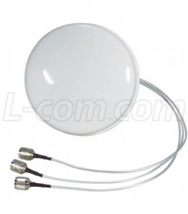 2.4 GHz 3 dBi Spatial Diversity MIMO/802.11n Ceiling Antenna - 18in N-Female Connectors