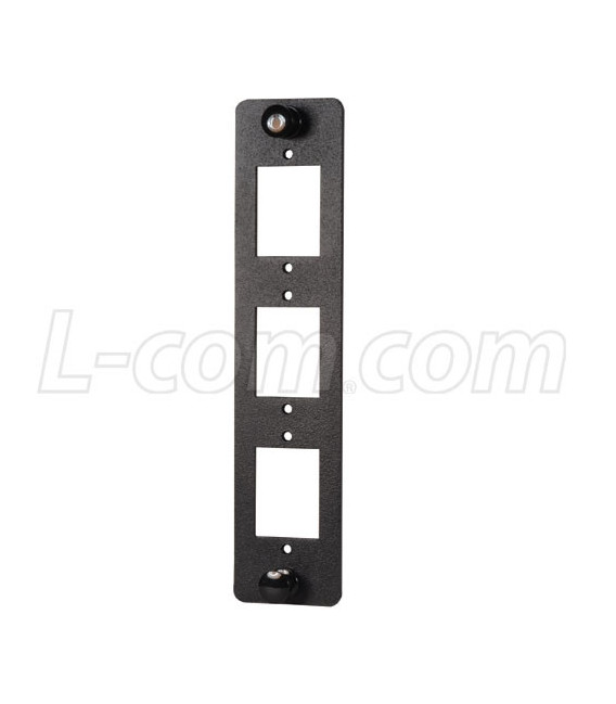 FSP Sub Panel, Blank Sub Panel with 3 ECF Style Openings, Black