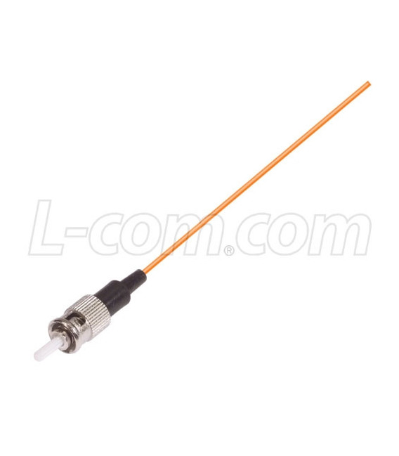 OM1 62.5/125 900um Fiber Pigtail ST, Orange 1.0m
