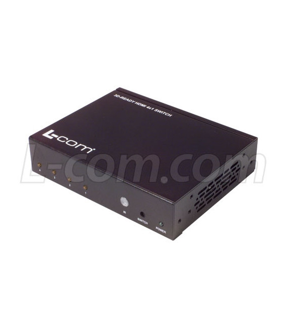 L-com HDMI® Switch 4 X 1 , 3D Ready, HDCP compliant