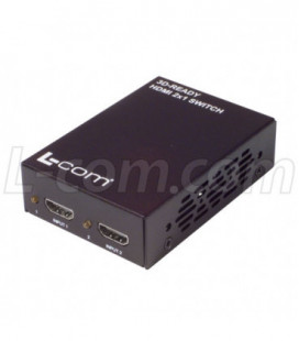 L-com HDMI® Switch 2 X 1 , 3D Ready, HDCP compliant
