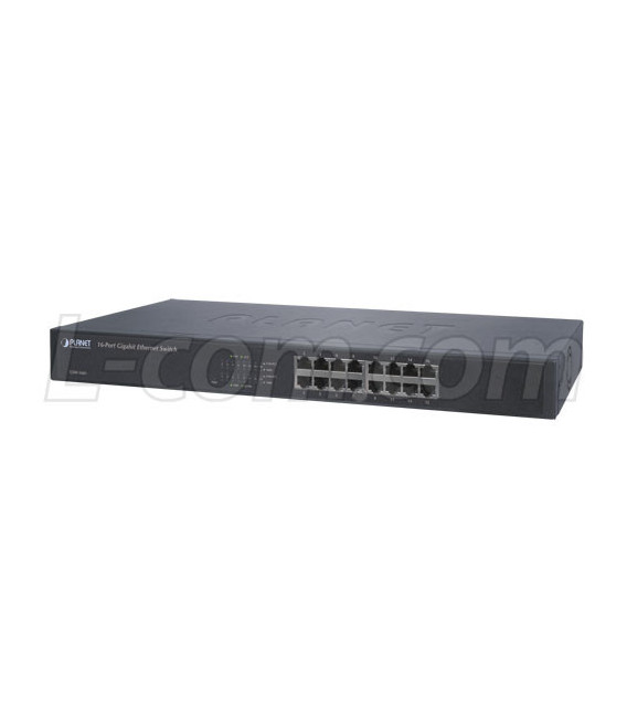 Planet 16 Port 10/100/1000 RJ45 Ethernet Switch