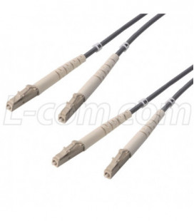 OM1 62.5/125, Multimode Fiber Cable, Dual LC / Dual LC, 4.0m